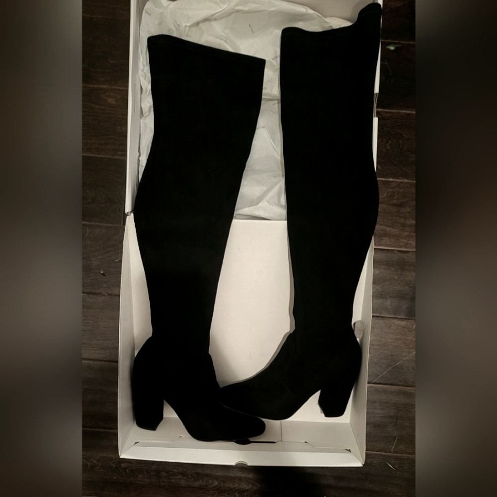Black Over the Knee Aldo Boots